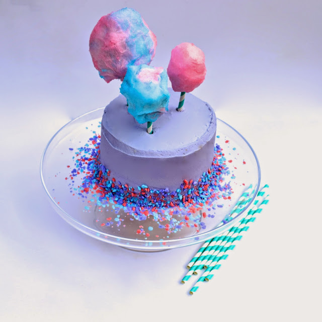 Cotton Candy Layered Cake Recipe