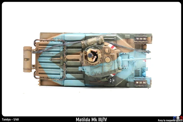Maquette du char Matilda de Tamiya au 1/48.