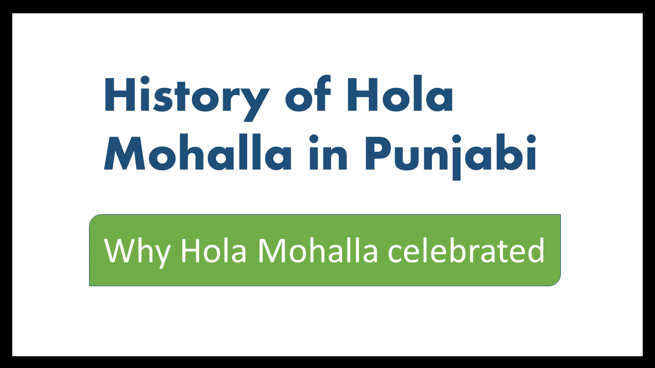 Why Hola Mohalla celebrated