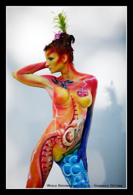 full body painted women