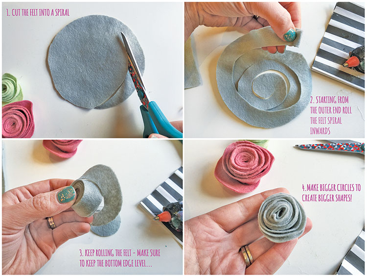 DIY Felt Succulents. Felt Flowers Tutorial