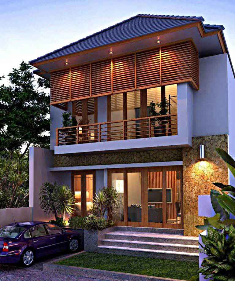 35 Inspirasi Model  Desain Rumah  Minimalis  2  Lantai  Sederhana 