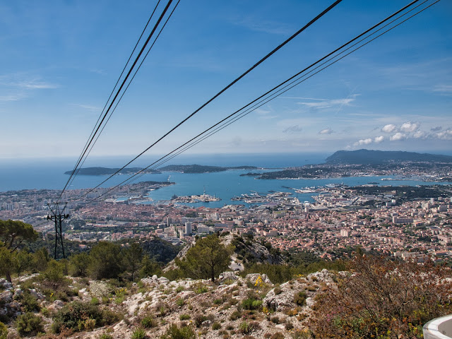 jiemve, le temps d'une pose, Toulon, Mont Faron, panorame, téléphérique, rade,