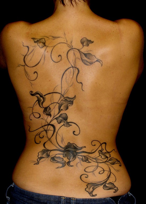 Flower Tattoos for Women On Back