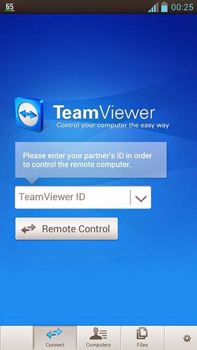 Team Viewer Android Apps Login Screen First Use