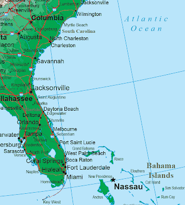 Southeastern Map Region Area