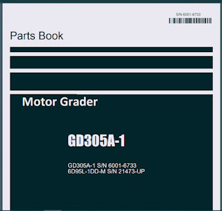 GD305A-1 parts book Catalog Motor Grader