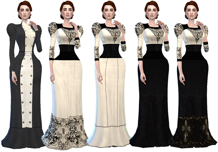 My Sims 4 Blog: Victorian Dresses by Johnny149