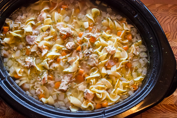 Easy Crockpot Chicken And Noodles