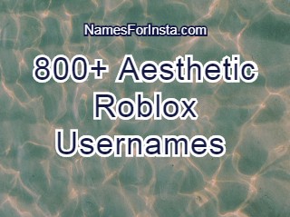 800 Aesthetic Roblox Usernames 2020 - aesthetic roblox username with