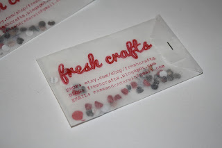 fresh crafts - confetti business cards