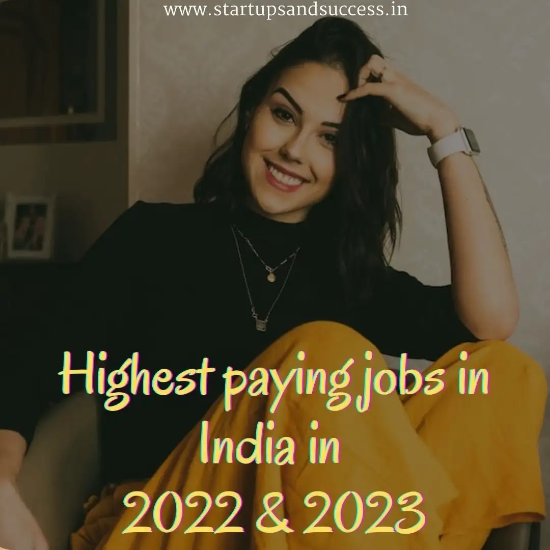 Highest salary jobs in India per month