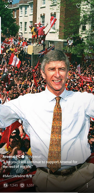 Ars?ne Wenger says farewell to Arsenal fans. See his tweets!