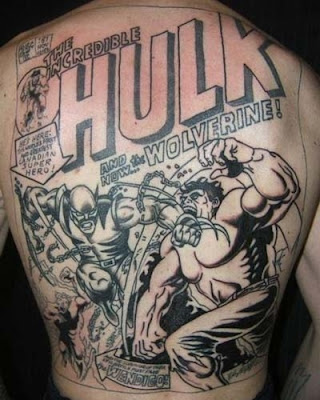  body art gives them the feeling of being a superhero? Who knows.. Comic 