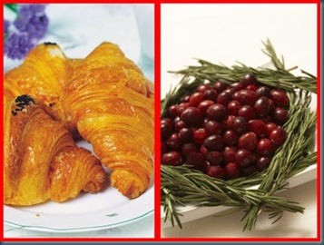 combo croissants cranberry