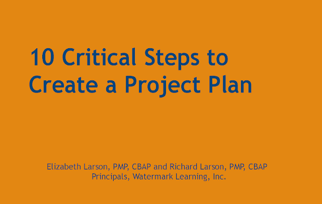 10 Critical Steps to Create a Project Plan 