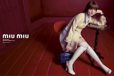 Actress Bella Heathcote Face of Miu Miu Spring 2014