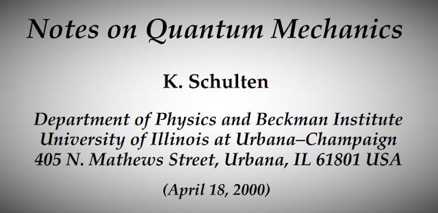 Notes on Quantum Mechanics.PDF تحميل