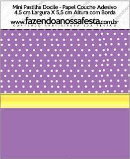Purple and Gold Free Printable Candy Bar Labels.