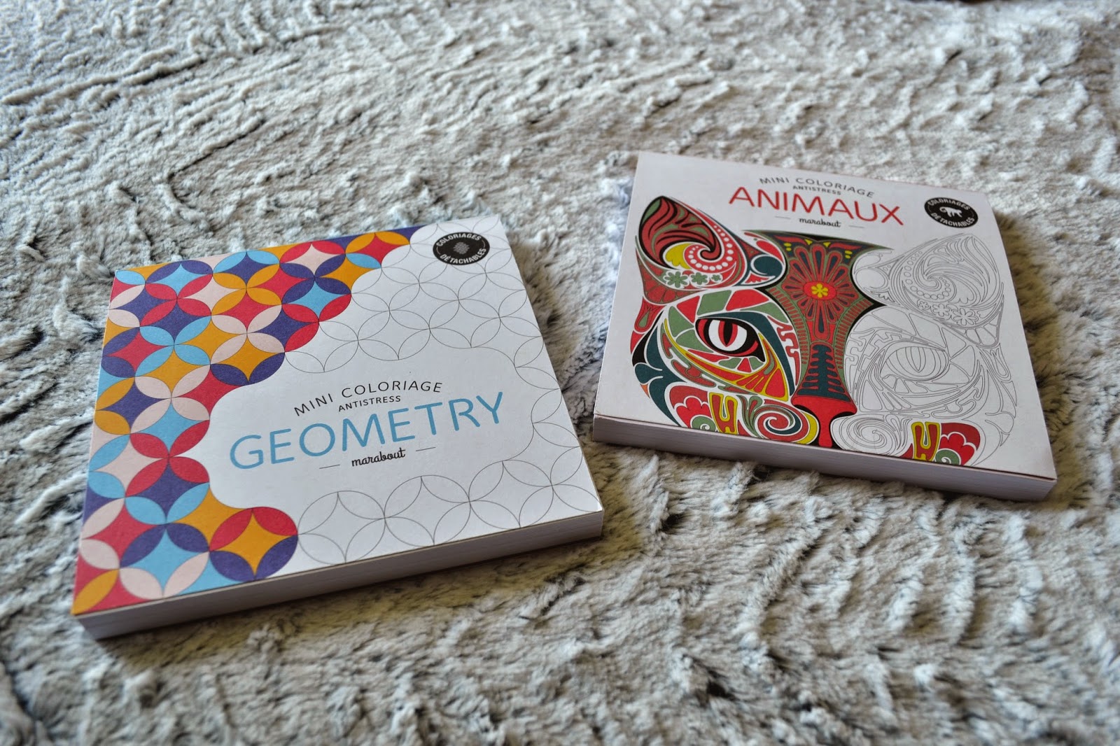Art thérapie Mini coloriage antistress Geometry et Animaux