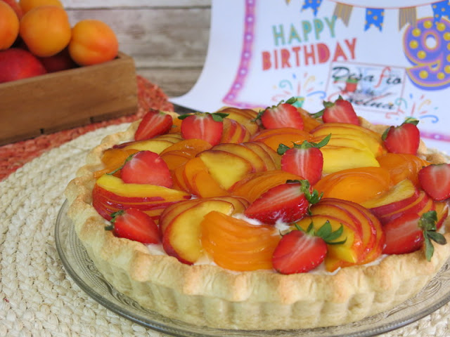 TARTA DE FRUTAS CON CREMA NAMELAKA