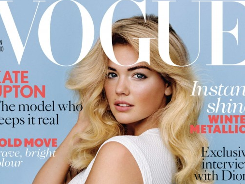 Kate Upton | Capa da Vogue britânica | Janeiro 2013