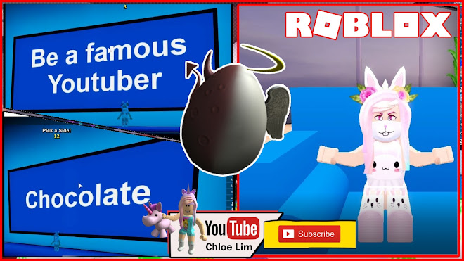 Chloe Tuber Roblox Pick A Side Gameplay Getting The Egg Of Eggcellent Choices Easter Egg Hunt 2019 - roblox easter eggs 2019