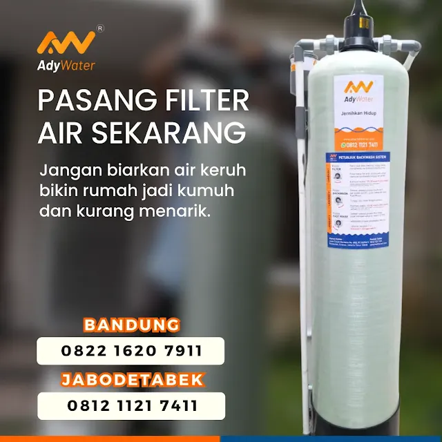 cara memasang filter air 10 inch