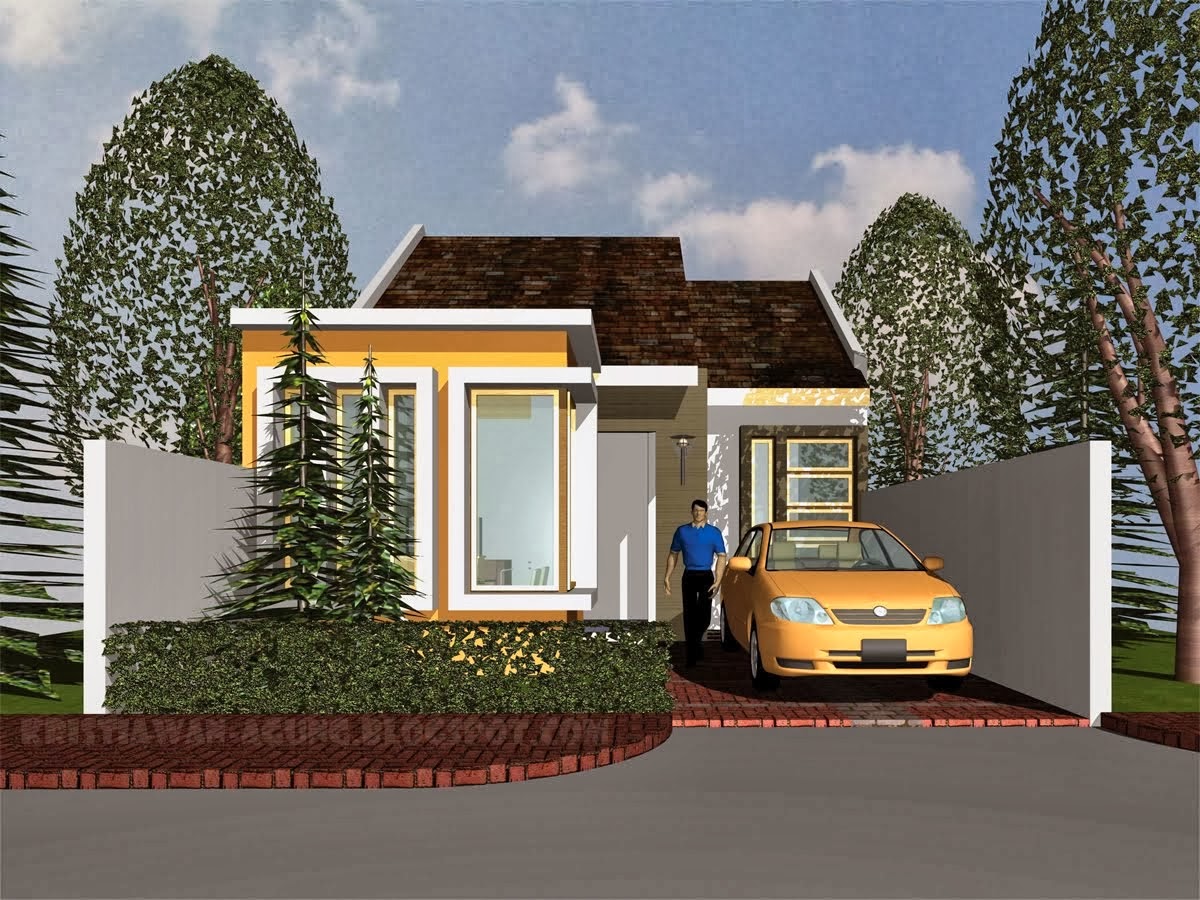 101 Denah Rumah Minimalis Kontemporer Gambar Desain Rumah Minimalis