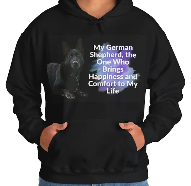 A Hoodie With Large Czech Republic DDR Gorgeous Black and Tan Female German Shepherd with Large Paws and Ears