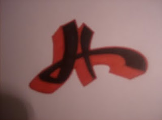 Graffiti Letter H Bubble Style Design