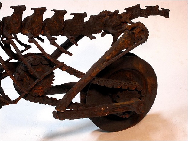 Dinosaur Motorcycle Sculptures 4