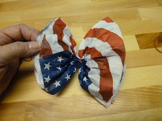 Patriotic paper napkin butterfly