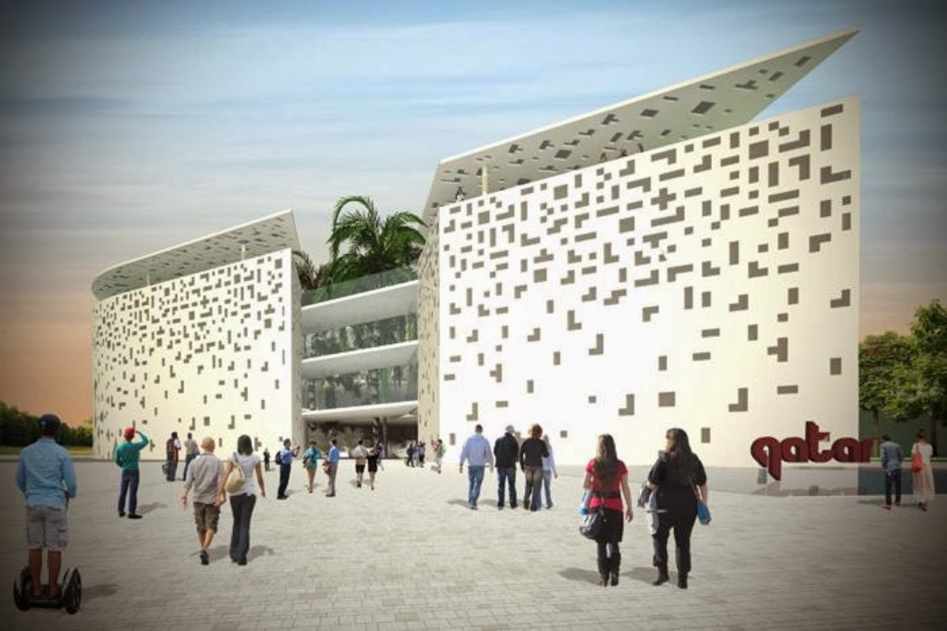 Qatar Pavilion at the Expo 2015 by Andrea