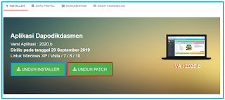 Update Terbaru Versi Dapodik Patch 2020