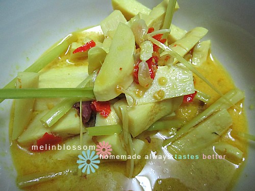 Melinblossom: Sayur Rebung Masak Lemak Cili Padi