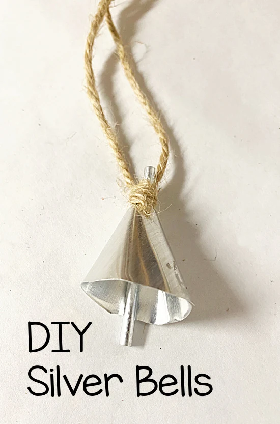 DIY Silver bell pin with overlay