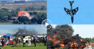 Πτώσης αεροσκάφους, Hawker Hunter, Shoreham Airshow, Αγγλία, Video