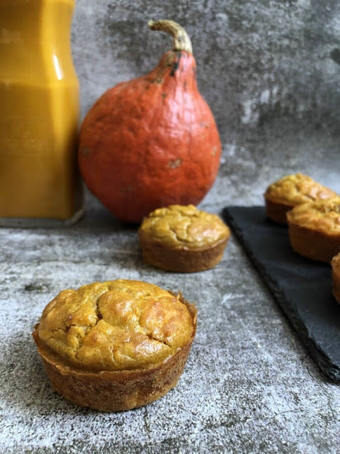 Muffins au potimarron, aux lardons et au fromage de brebis