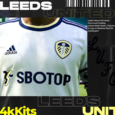 4K Kits - Leeds United 2022-2023 For PES 2013