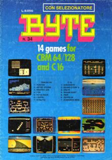 Byte Games. Mensile di videogiochi 34 - Settembre 1989 | PDF HQ | Mensile | Computer | Programmazione | Commodore | Videogiochi
Numero volumi : 35
Byte Games è una rivista/raccolta di giochi su cassetta per C64/128.