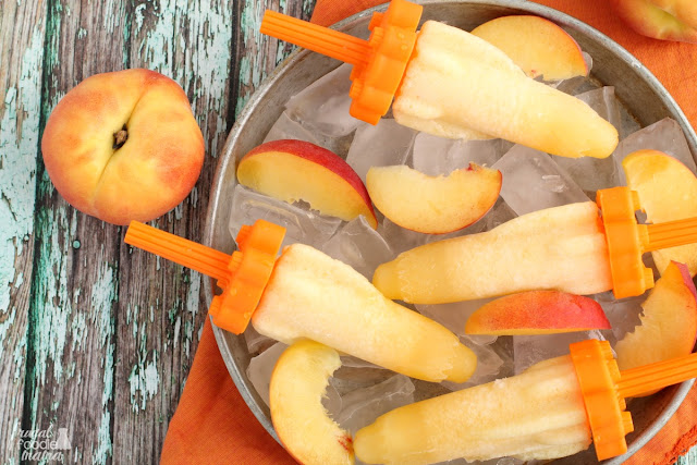 These 3 ingredient Peach Shinesicles are the perfect frozen boozy treat for summertime.