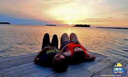 sunset pulau harapan yang romantis paket wisata pulau harapan kepulauan seribu utara jakarta