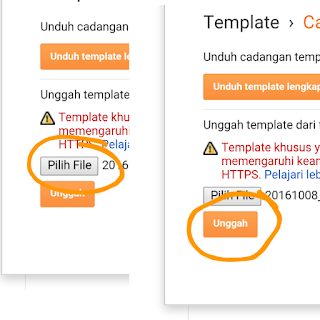 tips mengganti template