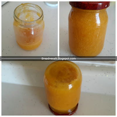 Fresh apricot marmalade