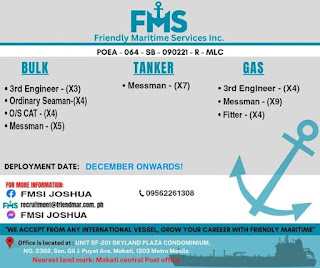 career at gas tanker vessel