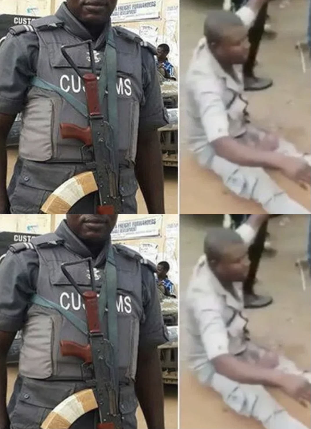 A battle line between customs and smugglers, in Ogun State on Tuesday, seriously injured but not fewer than seven