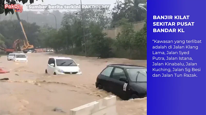 [VIDEO] Banjir kilat sekitar pusat bandar KL