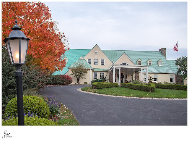 Fall Brown and Red Country Club Wedding Western Pennsylvania