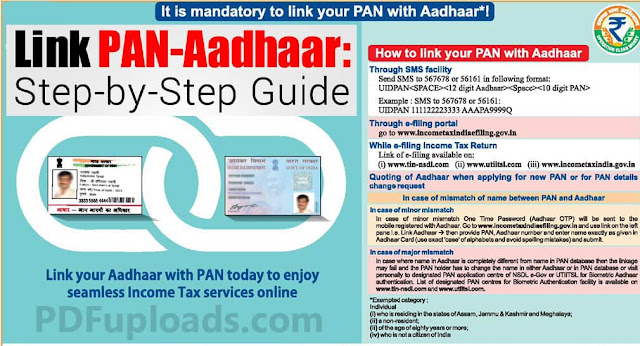 How to Link Aadhaar with Pan Card without a Fine | PAN Aadhaar linking Check